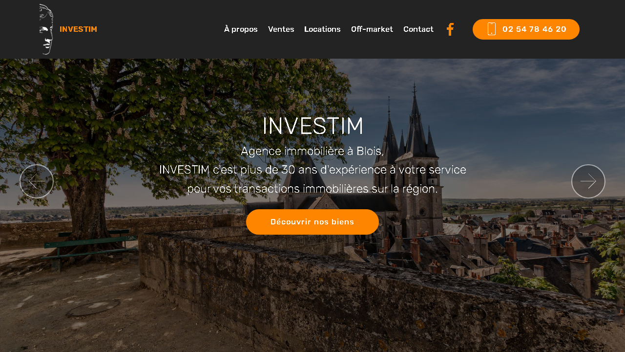 Capture d'écran de http://www.immobilier-investim.com/ 